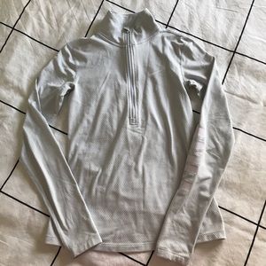 Nike Pro Hyperwarm Half Zip in Light Blue